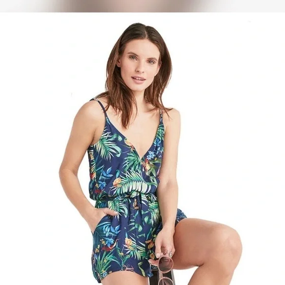 Bloom chic green floral romper size 2XL - Picture 2 of 14